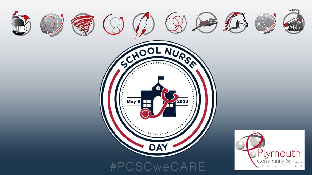 PlymouthCSC_IN's tweet photo. Today is #SND2020. Please join us as we salute our team of PCSC school nurses, many who are currently working on the front lines of the pandemic caring for coronavirus patients. We celebrate & honor the significant role school nurses play at PCSC and in our community. #PCSCweCARE https://t.co/xOfGAgwHEB