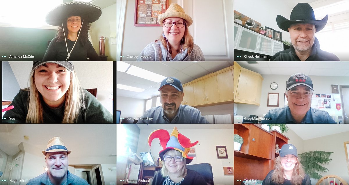 MHCBE Senior Administration have their Hats ON for Mental Health today! We encourage our community to #GetLoud and #GetReal about the importance of mental health and wellness. It’s ok not to be ok, and it’s ok to talk about it ❤️ 

#HatsOnForMentalHealth #WeAreMHCBE