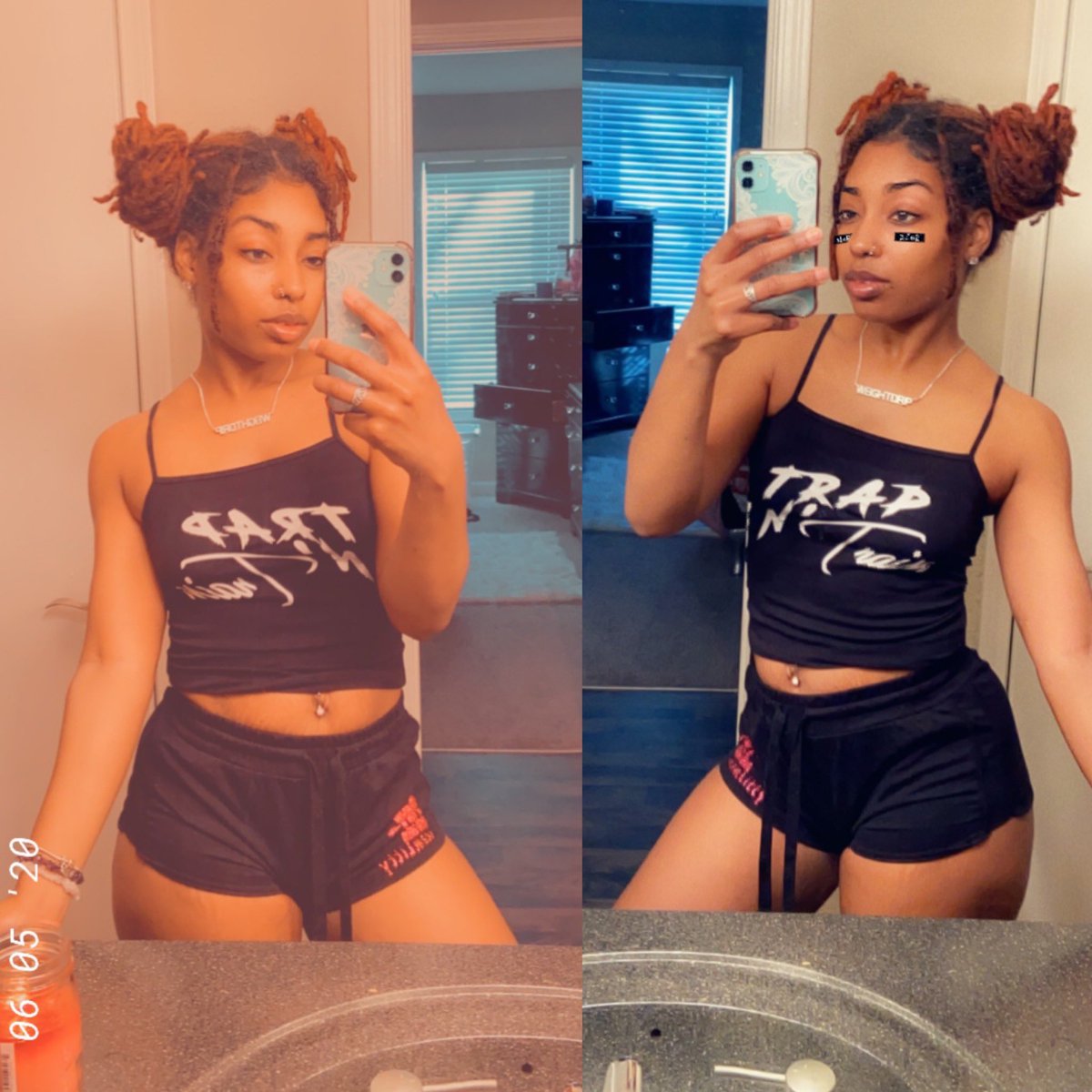 WeightDRIPCEO's tweet photo. Two different shades of ME π #DripBae #Weightdrip #Teamlitty #TrapnTrain https://t.co/dFx3GMeh89