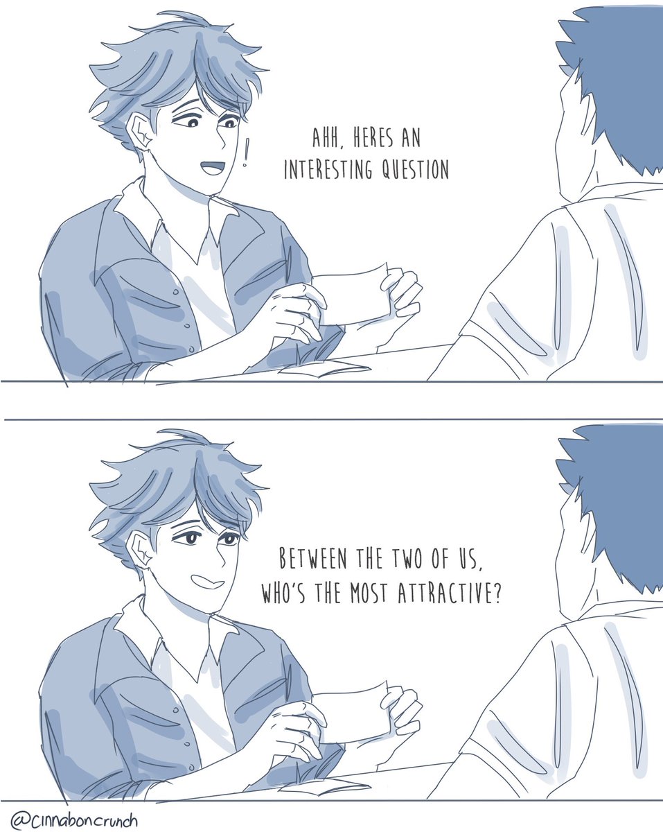 Truth or Drink! Iwaoi Edition

My contribution to the ship because I miss them so much

#Haikyuu #HQ #ハイキュー #iwaizumi #oikawa #iwaoi 