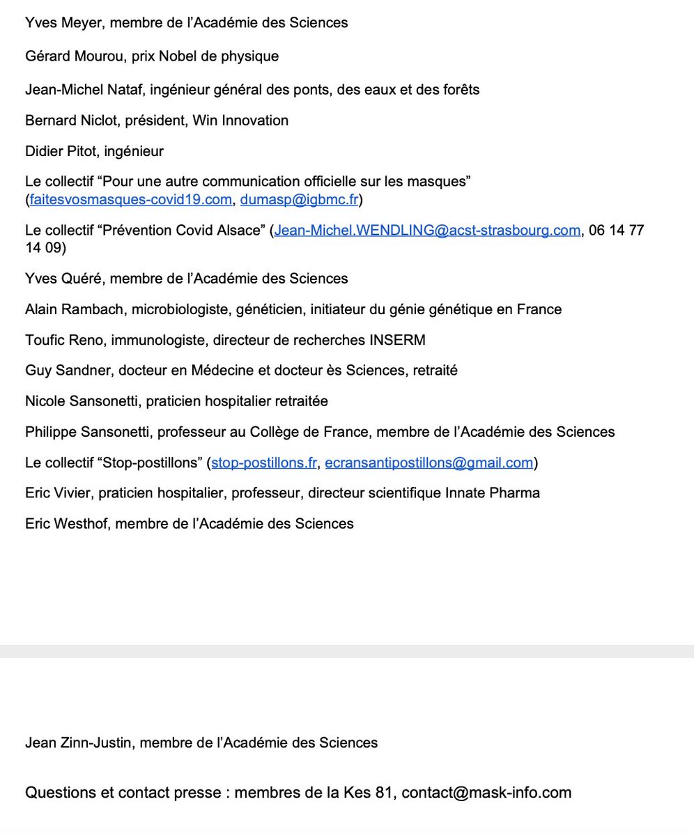 Le collection <a href="/SPostillons/">Stop Postillons</a> co-signe une tribune en "faveur du port généralisé d'une protection faciale", avec quelques  scientifiques de renom. Il est temps d'agir ! 

Disponible ici : stop-postillons.fr/presse/2020050…