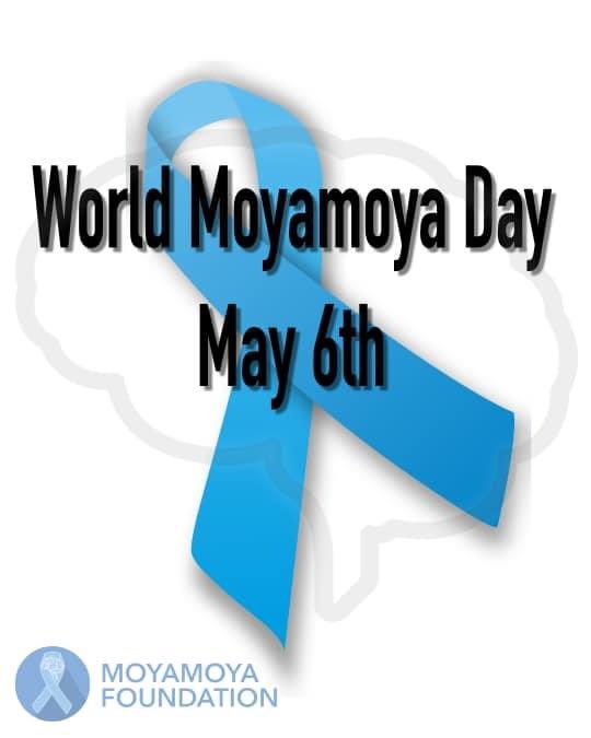 💙🧠Today May 6th is #worldmoyamoyaday Aware & Share #moyamoyadisease #moyamoyaawarenessday #worldmoyamoyaday #moyamoyafoundation #strokeawarenessmonth 🧠💙@moyamoyafdn Zoom Today with @LenoxNeurosurg