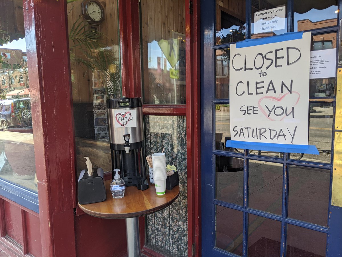 We are closed for cleaning until Saturday! #boulder