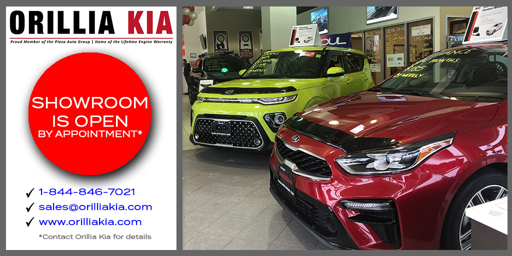 orilliakia's tweet image. Orillia Kia's showroom is now open to the public by appointment for new and pre-owned vehicle sales. Book your test drive and visit us online at orilliakia.com/request-a-test…
@orilliakia @plazaautos #kia #testdrive #byappointment #newcars #usedcars #carsforsale #plazaautogroup