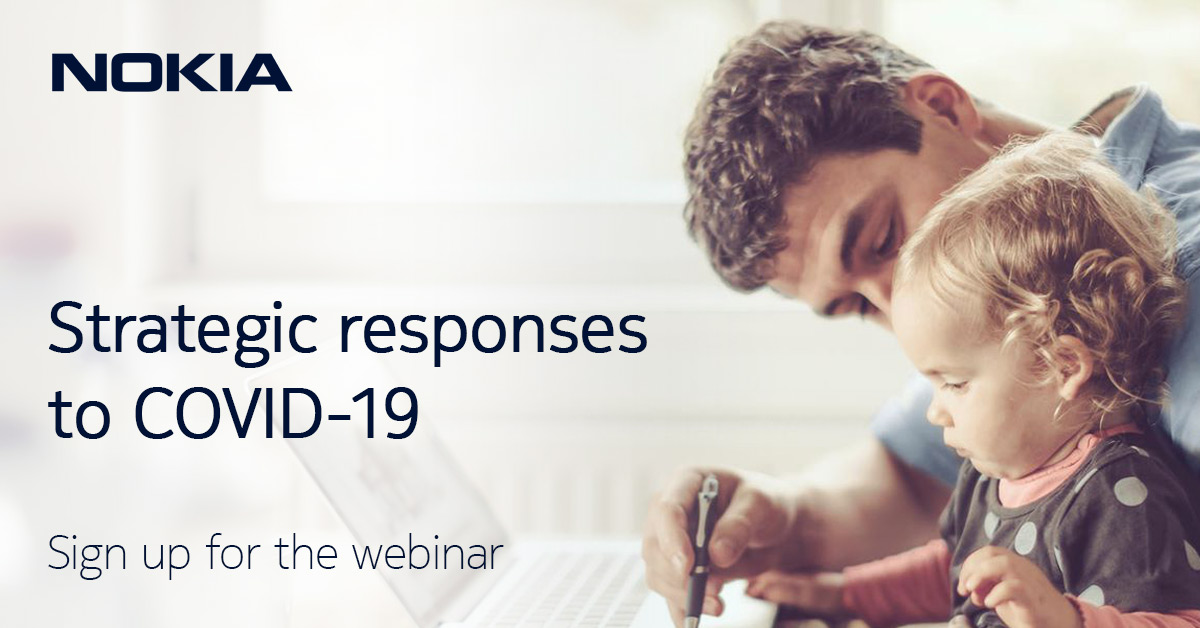 felendzer's tweet photo. Sign up for an upcoming webinar on May 13 – learn about Nokia analysis of telecom CSPs' strategic responses to the #COVID19 crisis https://t.co/68f0mrlFUz https://t.co/XKYY6tj8SS
