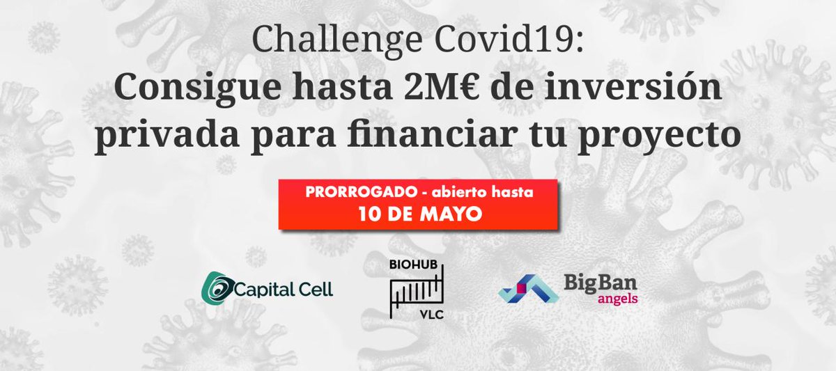 CapitalCellNet's tweet photo. 🙌Impresionante ver diferentes tipos de proyectos #ChallengeCOVID19 entrando a la #BioExpertNetwork
Keep it up➡️ 🕛❗️ Quedan sólo 4 días: https://t.co/GmbJBFMACl
🤞📢@accio_cat @EIT_Health_es @VHIR_ @ISGLOBALorg @FIGroupES @AntaresConsult @imimat @PRUAB @AseBio @IRBBarcelona https://t.co/q9PffoHWOa