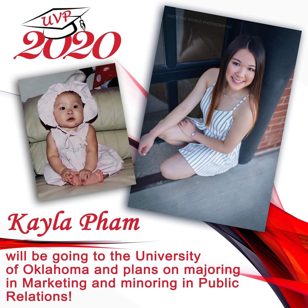 UnionPom's tweet image. Continuing the beautiful celebration of our UVP Seniors as they slowly begin to transition into the world they've been training for all their lives. Our 5th #2020seniorshoutout is for our very own Kayla Pham!