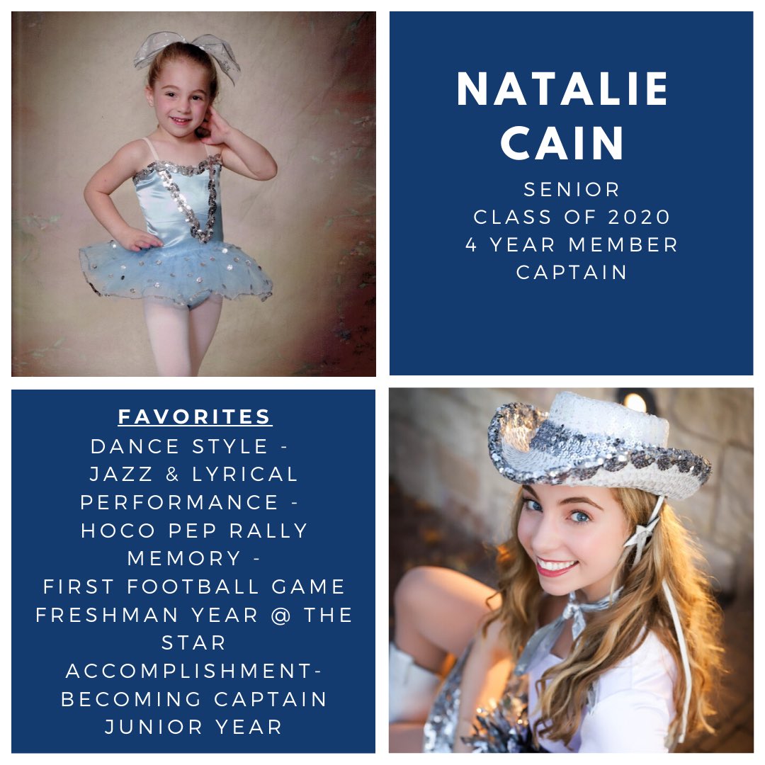 Rangerette Senior Spotlight ✨✨ Captain, Natalie Cain