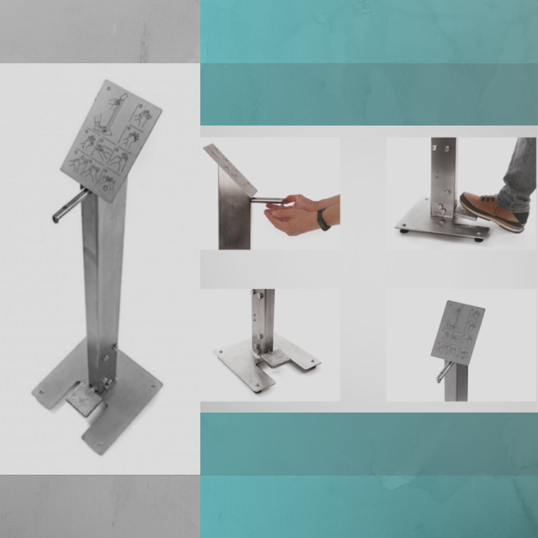 One of the post lock-down hygiene guidelines is for all premises to make hydroalcoholic gels available.
Ecovissa has  just launched a high quality hand sanitisation device that can be installed both indoors and outdoors on a stand, or as a wall mount: ecovissa.com/new