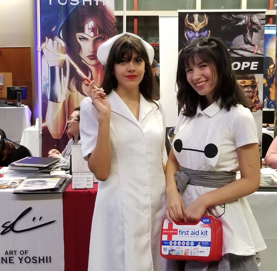FIT_artdesign's tweet photo. #NationalNursesDay Our sincere apprecation for nurses everywhere, especially those on the front lines. Your work is vital! From #fitdivcon 2019. Illustration students, Amanda Bueno and Melanie Loperena ('21) https://t.co/tAKdfWuCoT