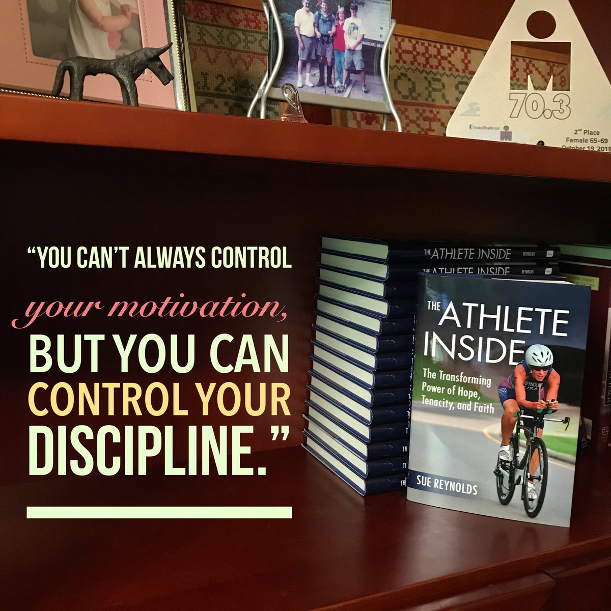 The coolest thing!! 😱  Kindle shows popular phrases that readers have highlighted in a book. This is the #1 most popular phrase in “The Athlete Inside.”  It appears in a story about strategies I use to get myself to workouts on the days when I don’t feel like training.￼ 😊