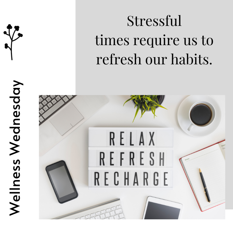 Habits tend to go sideways during times of stress. I've definitely had to hit the REFRESH button on my habits! #bringbacktheveggies