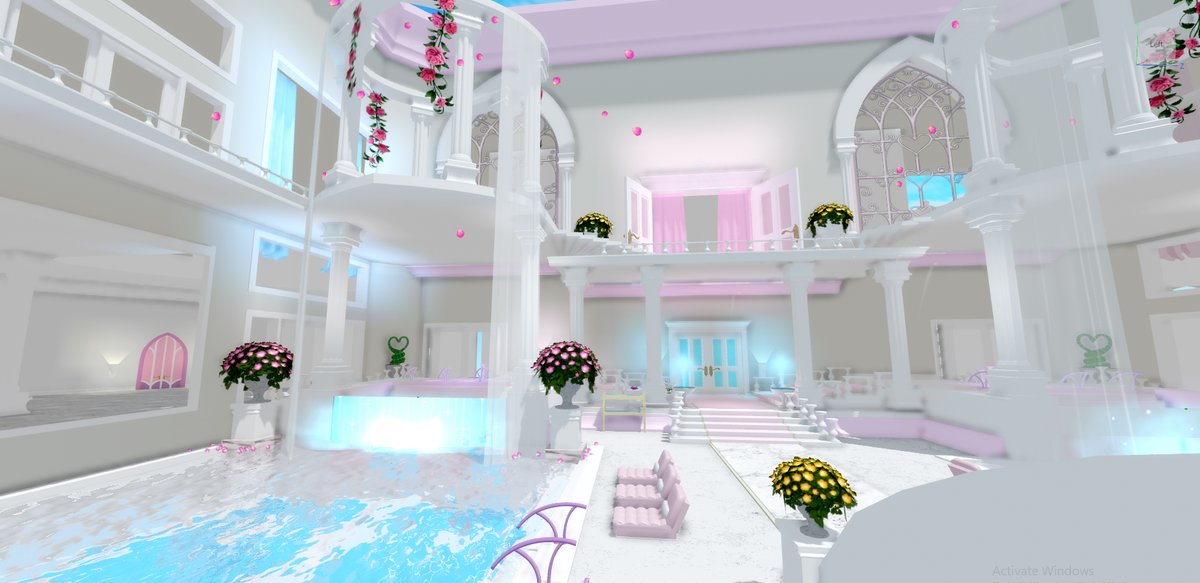 Barbie On Twitter Took A Little Bit Of A Mental Break From Building But Back At It Again Today Feeling Good Kinda Completely Remade The Previous Pool Section Turning Out Better - roblox royale high twitter