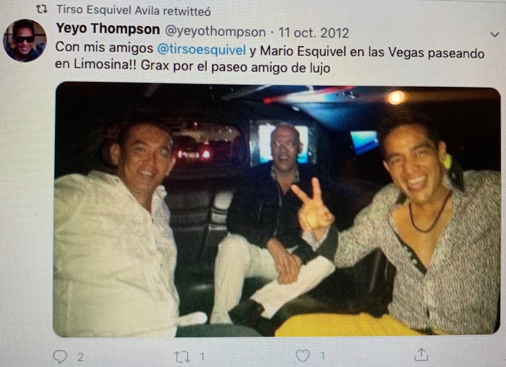 Quiquito85's tweet photo. @tirsoesquivel Golpeador de mujeres, viajero de lujo y Director de Desarrollo Urbano de @LauFdzOficial . @camecarpio https://t.co/BbI2peaAVT