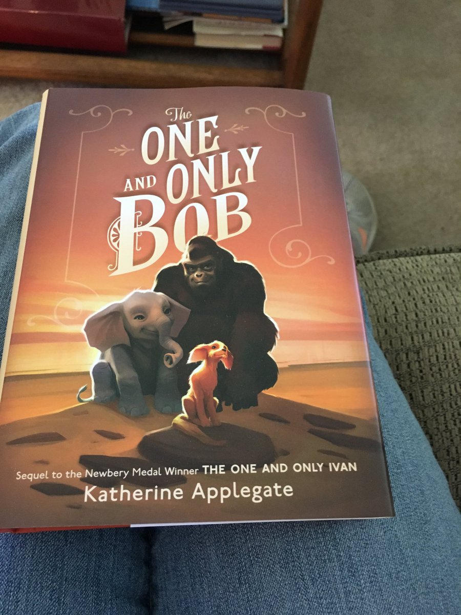 Look what just arrived. Preordered🐾 ⁦⁦@kaaauthor⁩ #bookposse #TheOneAndOnlyBob The grandkids can wait. I’m reading it first💕