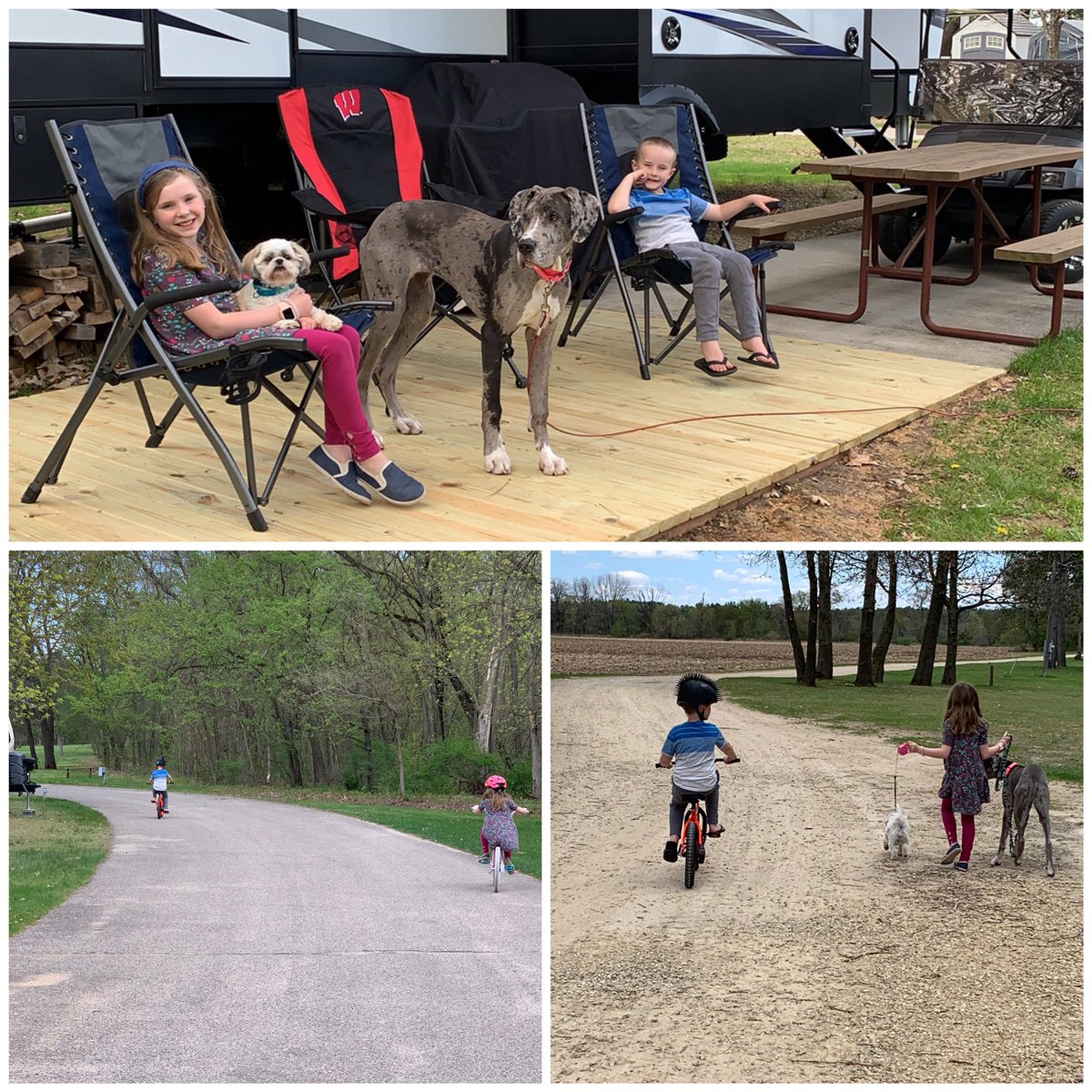 Tiff557's tweet photo. The Warrens escaped to their home away from home and are enjoying the sounds of nature, walks, and bike rides. #wcswelfie #wcsflight https://t.co/ntXo6K1klJ
