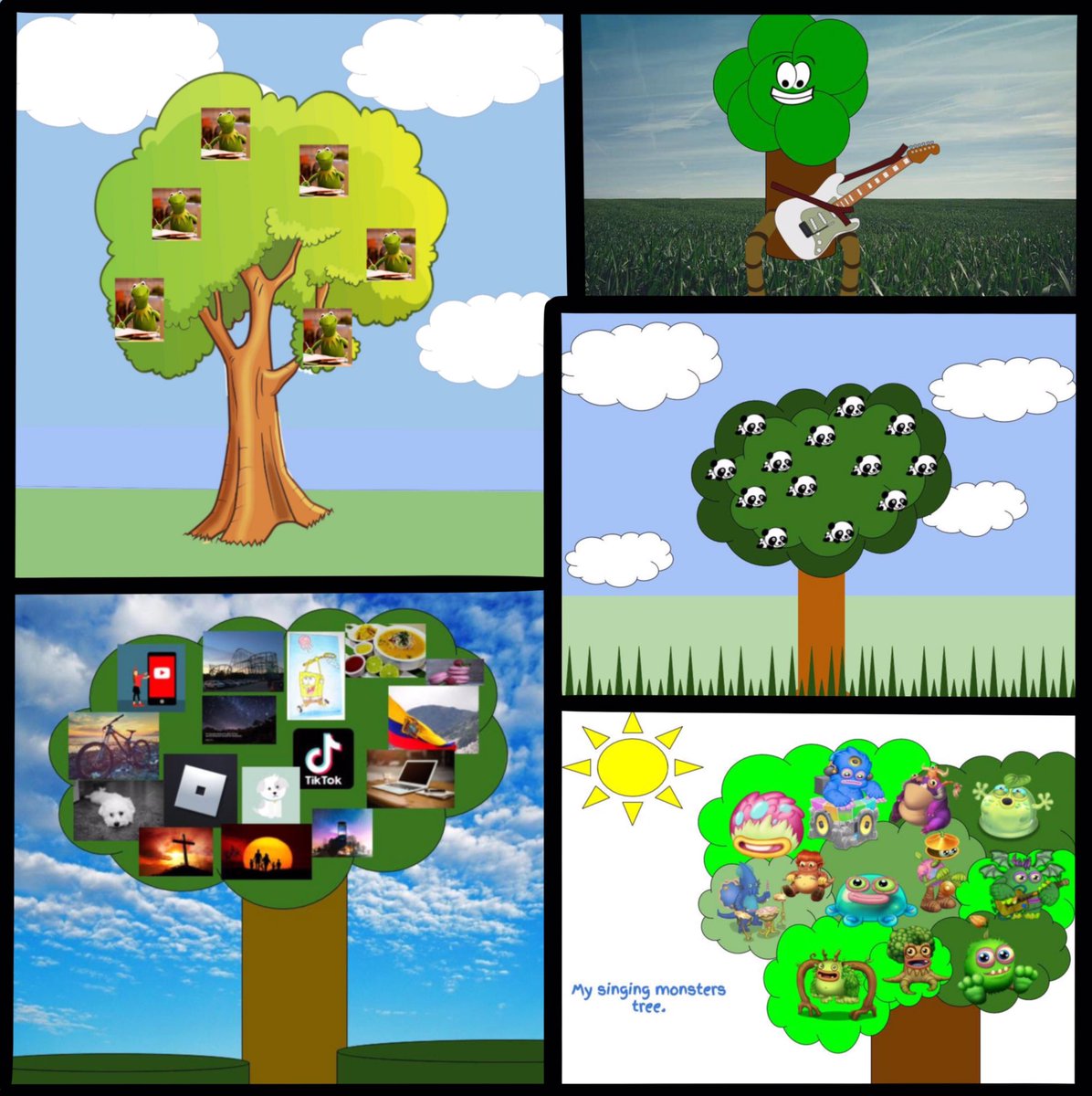 RoselleTim's tweet photo. Favorites from this week. Using google draw, make a tree and add things that don’t normally grow on a it. #PLD @EWRSDArts @EWRSDK12 https://t.co/CO80MbAEYx