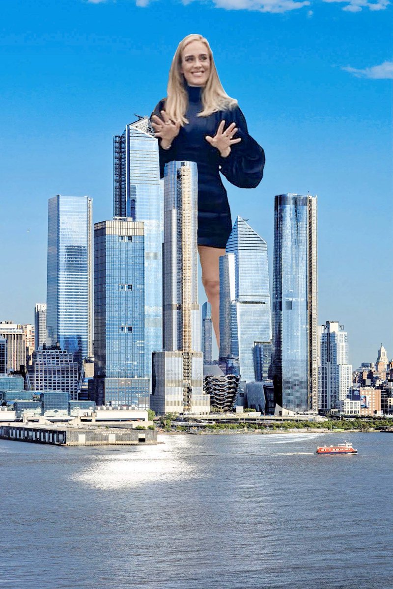 carterhambley's tweet photo. i wish people would stop obsessing over Adele’s weight for long enough to notice she is clearly over 100 stories tall https://t.co/3NbLTQpT3K