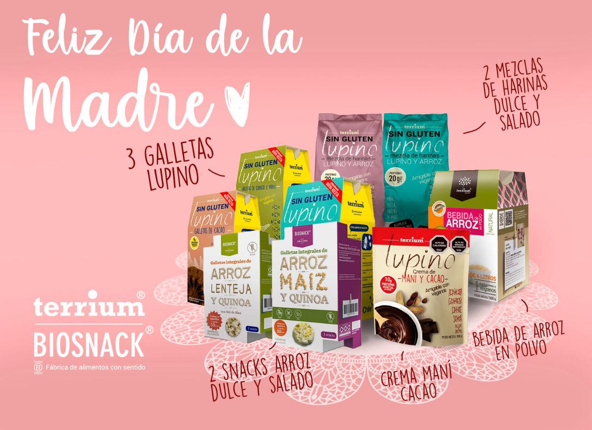 alvaroundurraga's tweet photo. En este Día de la Madre @Corfo RM recomienda #TERRIUM, empresa que elabora y produce productos con ingredientes directos del campo. Entre estos se encuentran bebida de avena en polvo, galletas de coco, fibra inulina en polvo, entre otros.
Búscalos en 👉https://t.co/4aKdFkNPpx https://t.co/mBXwGmIiEt