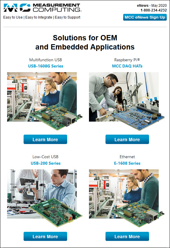 MCCDAQ's tweet image. Looking for solutions for OEM and Embedded Applications? Check out the May 2020 E-News at: mccdaq.com/MCC-eNews/OEM-… #embeddedapplications #oemsolutions #DAQ #DataAcquisition #lowcostDAQ #RaspberryPiHat #HATboard #PiHat #USBDAQ