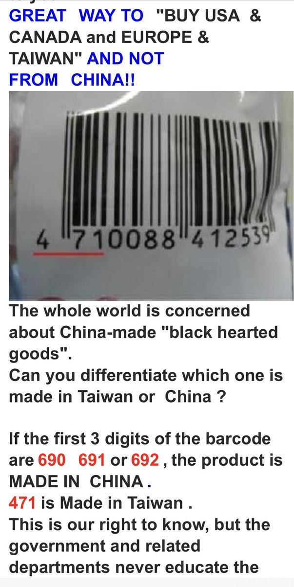DLesh's tweet image. Don’t buy China goods!