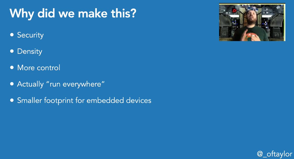 bridgetkromhout's tweet image. High-level overview - why create Krustlet? @_oftaylor explains. #devopsmsp