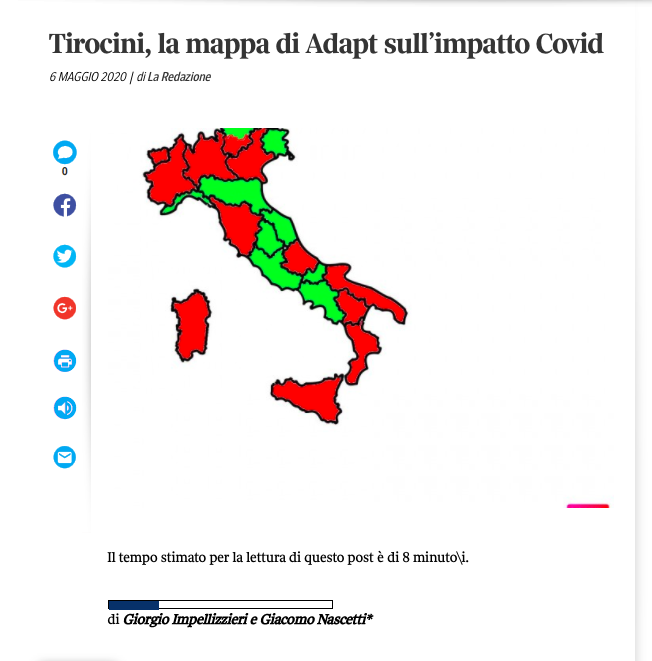 MicheTiraboschi's tweet photo. Si possono oggi attivare #Tirocini in Italia? E cosa è successo dei tirocini attivati prima della emergenza sanitaria? Anche qui le Regioni vanno in ordine sparso. Vedi la mappatura realizzata da @GImpellizzieri e @GNascetti per @NuvolaDelLavoro @Corriere https://t.co/WdJjUNm2hQ https://t.co/JGKQzvGpbD