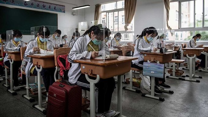 Los estudiantes volvieron a clases en Wuhan, epicentro del coronavirus en China