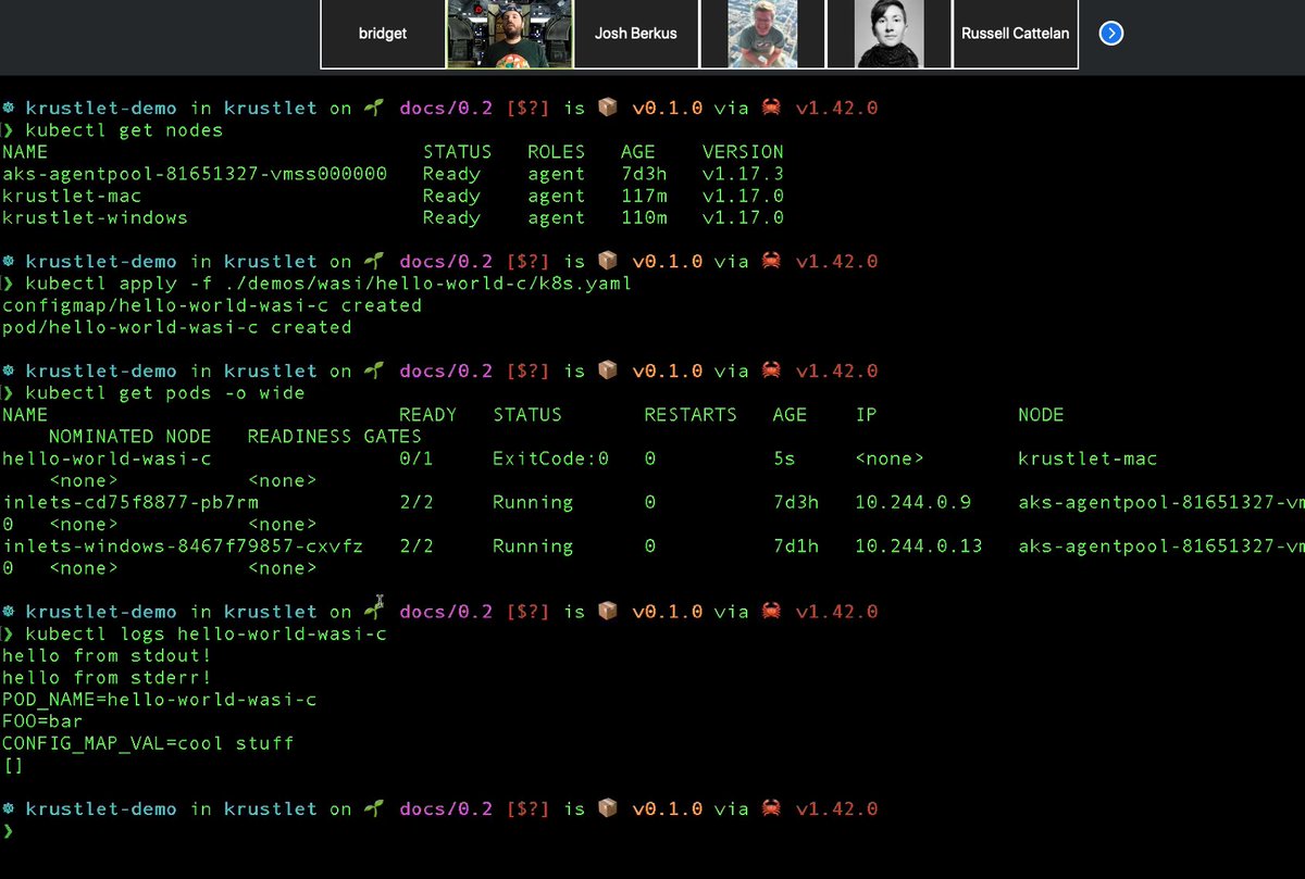 bridgetkromhout's tweet image. Demo time! @_oftaylor takes us on a tour of github.com/deislabs/krust… and walks through a live demo. #devopsmsp