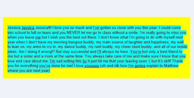 Special Senior Message to <a href="/jessiccaaahenry/">Jess</a>