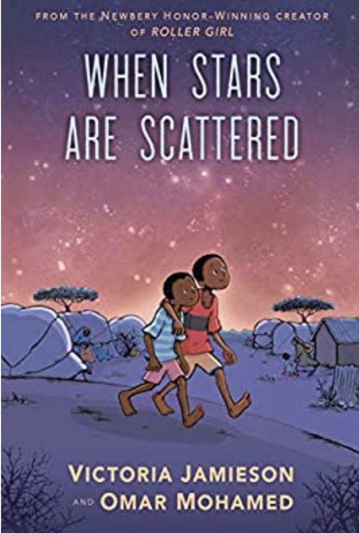 wolfelinda's tweet photo. Wow! Victoria Jamieson has done it again! WHEN STARS ARE SCATTERED is a book we all need right now. Although no one can immigrate from Africa to the USA right now, hopefully we will soon be prepared to accept and help brave and wonderful refugees like Omar soon. Grades 5-9. https://t.co/cpuLpZYdZg