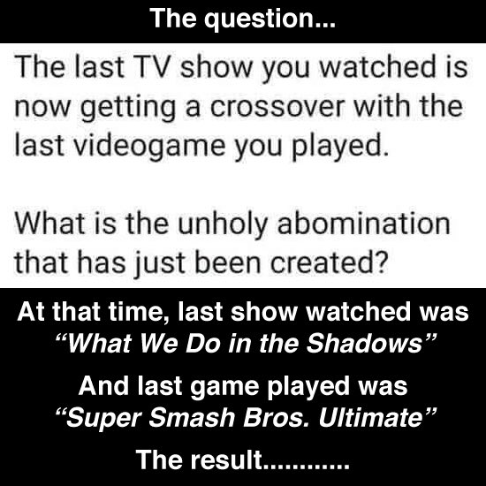 DMOunited's tweet image. I would pay good money if this was a #smashbros DLC for the #nintendoswitch 
#quarantinelife