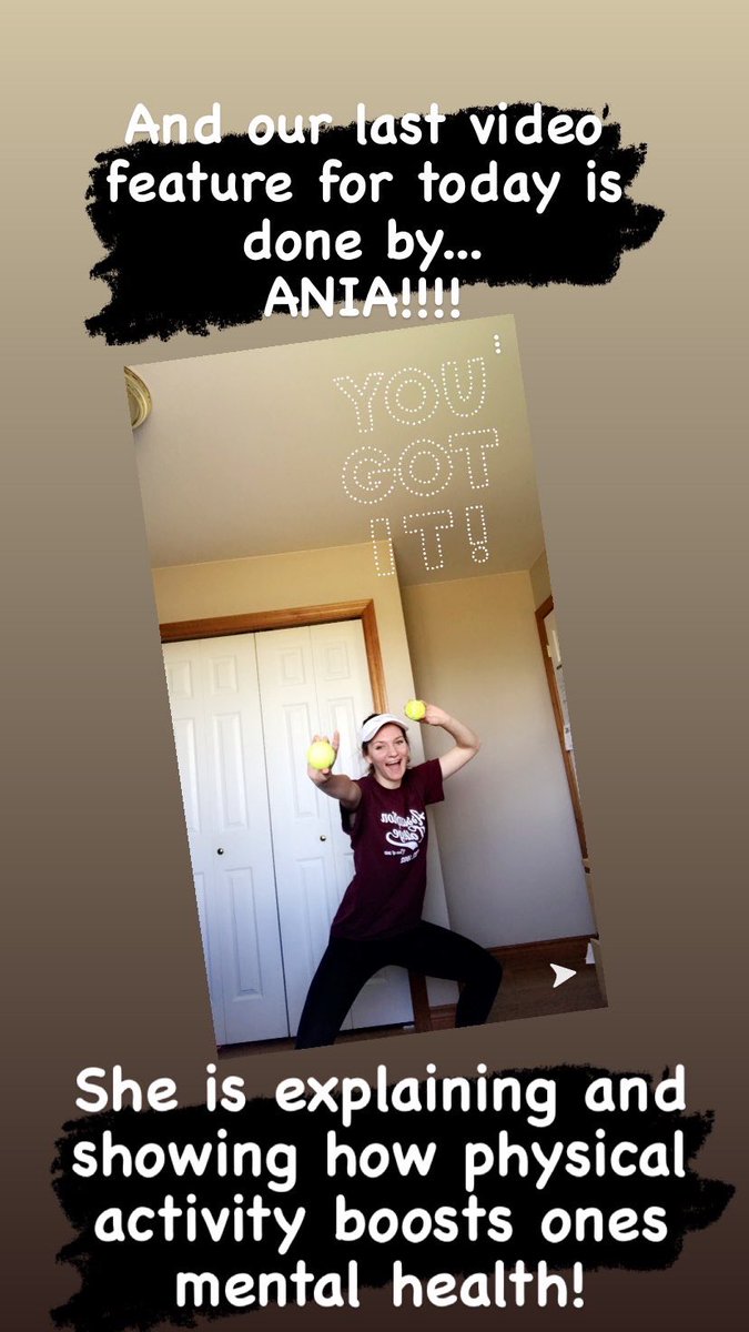 ACSJackDotOrg's tweet photo. And our last video feature for today is done by Ania! She is explaining and showing how physical activity improves ones mental health! #cew2020 #mhweek2020 #bhnhope https://t.co/21QdLWZtp9