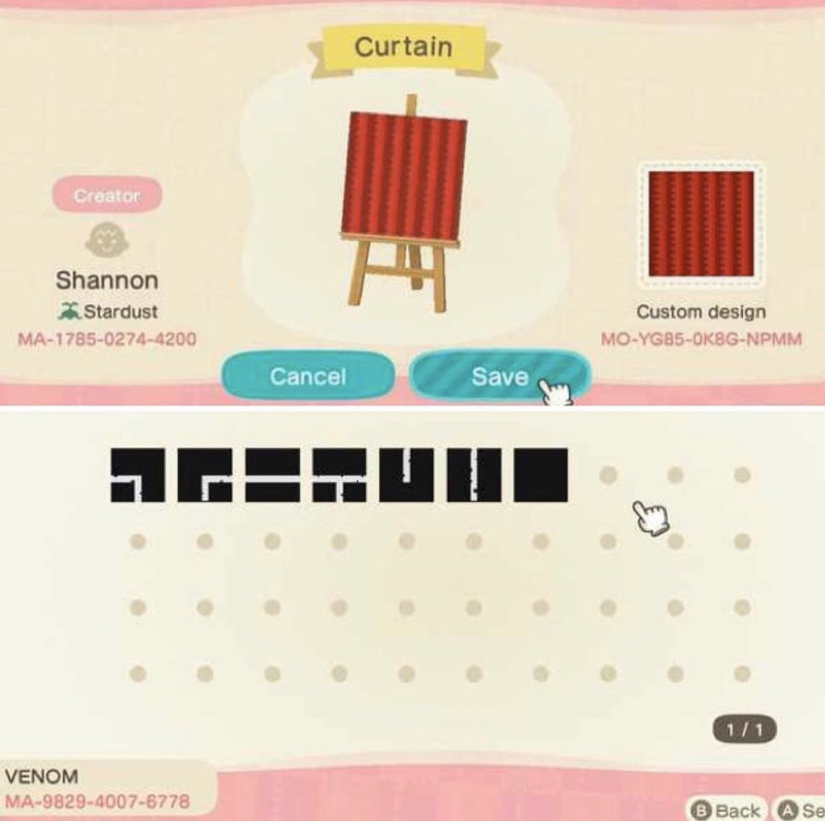 angelR2905's tweet photo. Here is the code for the drive in theater curtains I use.  #ACNHDesign #AnimalCrossingNewHorizon #NintendoSwitch #tomn https://t.co/243y0WQKAm