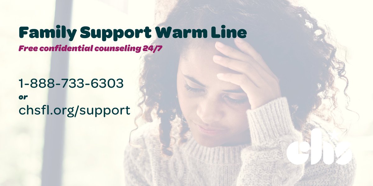 HelpFLKids's tweet photo. Our Family Support Warm Line is now LIVE. We're here to support you 24/7:📱1-888-733-6303👆https://t.co/rtWEvzWfNd.
Free confidential counseling.💛
Anxious? Stressed? Overwhelmed? You are not alone. Together, we can overcome. 🤝#WeDoGood #counseling #MentalHealth https://t.co/wXwLGRmEwo