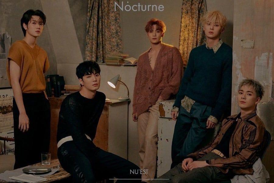 soompi's tweet photo. LISTEN: #NUEST Reveals Album Preview For “The Nocturne” https://t.co/9vzh0DeC1d https://t.co/JPFHSFGDSK