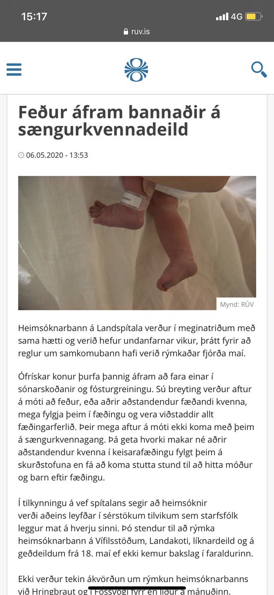 addathsmara's tweet photo. Aðstandendur eða MAKAR ennþá bannaðir á sængurkvennadeild - það eru ekki bara gagnkynjapör sem eignast börn takk fyrir @RUVfrettir https://t.co/BtkLy79CvK