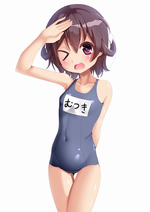 #艦これ
睦月ちゃん描きました～～～～～ 