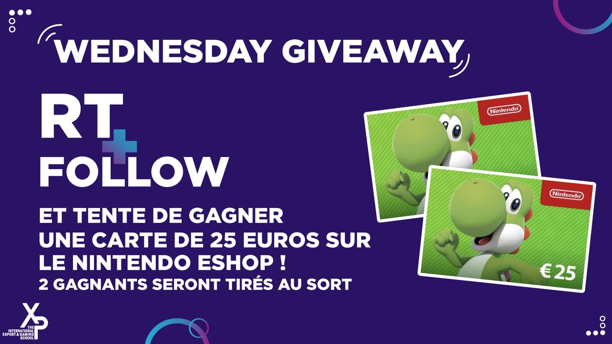 xp_esport's tweet image. 🎁 #Concours 🎁

Pour commencer le mois de Mai en beauté, XP vous offre une carte de 25€ à dépenser sur le Nintendo eshop ! 🎮

▶️ 2 gagnants seront tirés au sort 

📌 RT + FOLLOW @xp_esport

TAS 13/05 à 20h