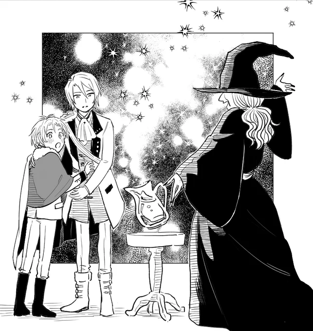 ④セトとナギ
ノースメイア編の間ずっと私は魔女になりたくて…セトとナギを家の血と全然違う場所に連れ出してきれいで楽しいものをたくさん見せてあげたい…と願い続けていました…という絵です…(お題投げて下さった方へ、見守ってくださってありがとうございます…) 