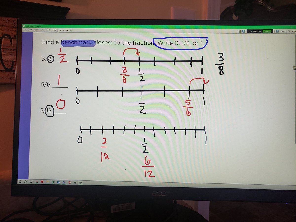 stacyrsalter's tweet image. Review of adding and subtracting fractions.  It&apos;s their favorite standard and they rocked it today!!! I love these rich problems from HMH Problem of the Day and Ticket out the Door @Math_HCS #RemoteLearninginHenry