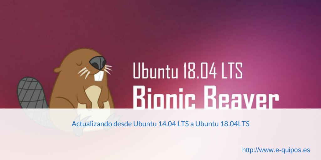 equiposEs's tweet photo. Después de un paréntesis volvemos a publicar nueva entrada de #blog!!!!!!

Esta vez la dedicamos a #ubuntu y el proceso de actualización desde #ubuntu14.04 a #ubuntu18.04 y los problemas que nos hemos encontrado.

Disfrutarla!!!!!!

https://t.co/BN0k3L8EHc https://t.co/cRblFzOgO5