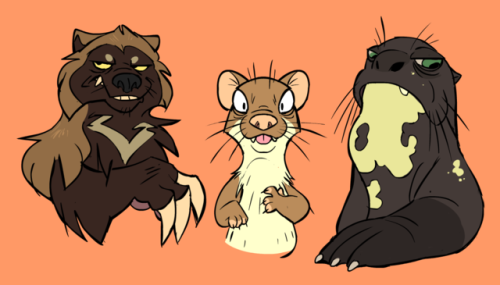 InkAndClaw's tweet photo. Mustelids, by @nicogotchi #MustelidMay #WeaselWednesday #WolverineWednesday #GuloGulo #GuloLuscus #GuloGuloLuscus #Carcajou #Quickhatch https://t.co/rTRUh9UGLR https://t.co/1OBqK485gH