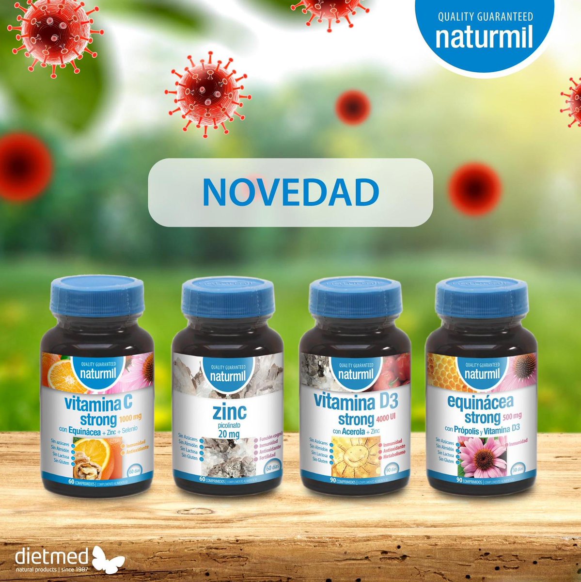 Distrifarma's tweet photo. Estas son las novedades de la gama #naturmil de #dietmed. Disponibles ya en tu herbolario de confianza habitual. https://t.co/Y0q6oBpNnl