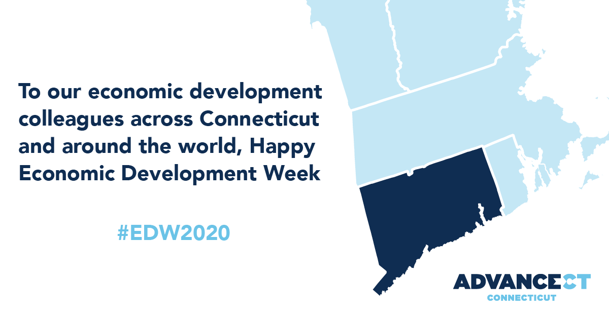 Advance_CT's tweet photo. A big shout out to all of our #economicdevelopment partners in Connecticut and beyond!  #edw2020 #econdevweek https://t.co/vD257Icqjz