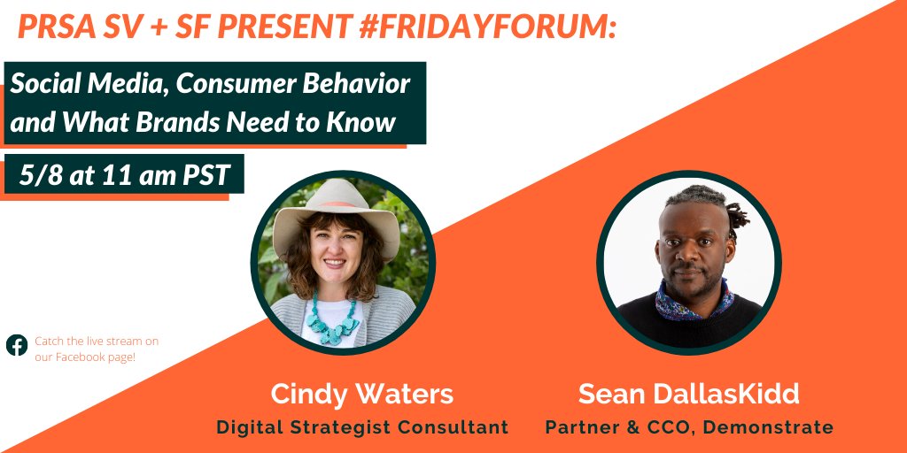 prsasv's tweet photo. Save the date for this week's #FridayForum: What Brands Need to Know About Social Media and Consumer Behavior During COVID-19
May 8, 2020 at 11 am PT / 2 pm ET
Join via FaceBook Live: https://t.co/Hol8JFz1Hr  or https://t.co/B7pRljQlg2 https://t.co/Bd1g1ef9gj