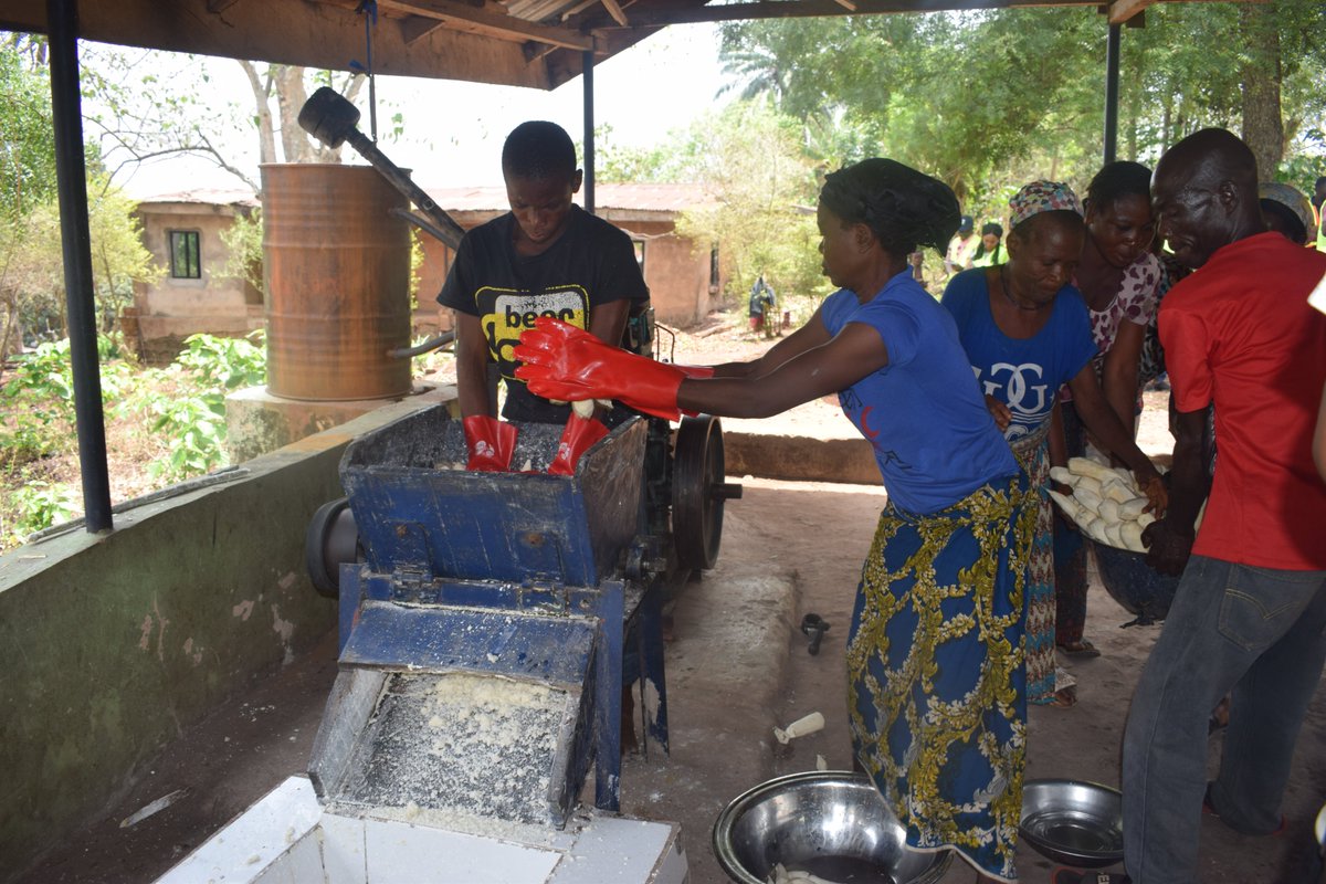 NEWMAP_NIGERIA's tweet photo. Nguzu Edda Widows 1 Cassava Processing mill Ebonyi State. “we thank NEWMAP for the cassava processing machine they brought for us to improve our standard of living. We use the profit to pay school fees for our children and take care of other family obligations" #NEWMAPImpacts https://t.co/bIjtOH0QDp