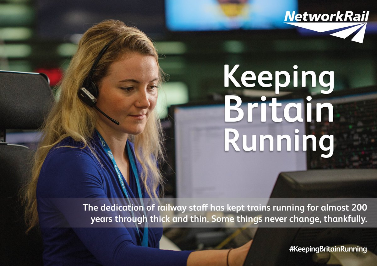 NetworkRailLST's tweet photo. 🚂Our teams of dedicated staff continue to work tirelessly to keep the railway moving for vital freight services and keyworkers🚉
#StayHomeSaveLives #KeepingBritainRunning https://t.co/mhx117SOsQ