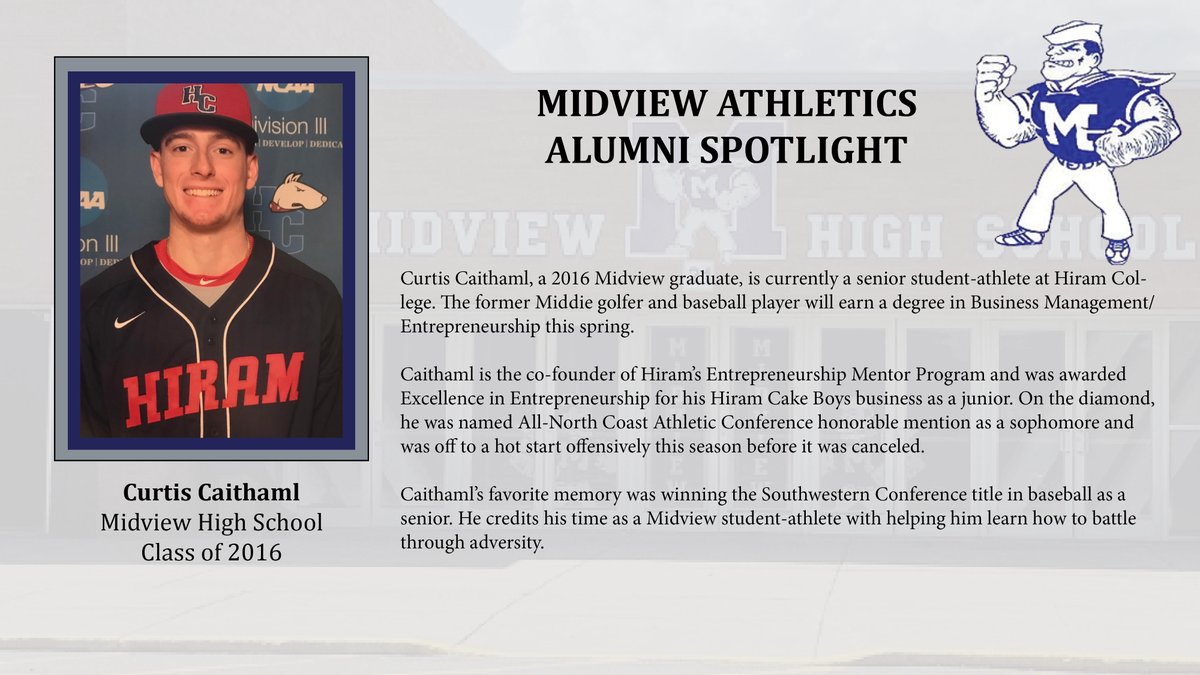 MiddieUpdates's tweet photo. Our next Student-Athlete Alumni Spotlight is Curtis Caithaml from the Class of 2016.

https://t.co/WLJU0CKO8R https://t.co/hJageyIh9H