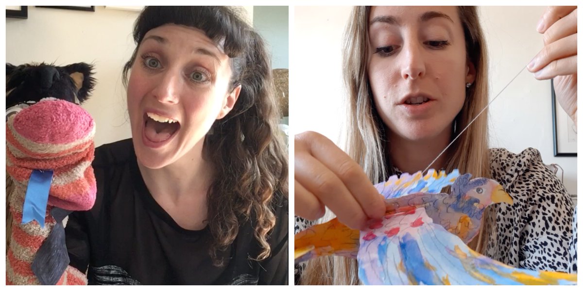 _BricaBrac_'s tweet photo. Happy #WonderWatchWednesday! This week you can learn how to make your very own #sockpuppet with @LittleEMac or a cute #birdmobile with @jesse_dupre from @HasteTheatre! Happy crafting, everyone... #kidslab #diy https://t.co/rklB4QOC0i
